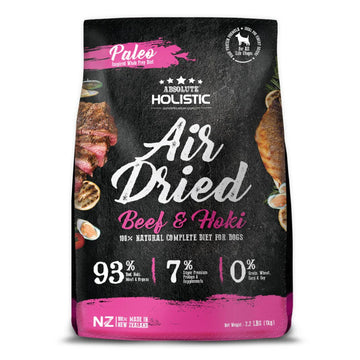 Absolute Holistic Air Dried Dog Food Beef & Hoki 1KG
