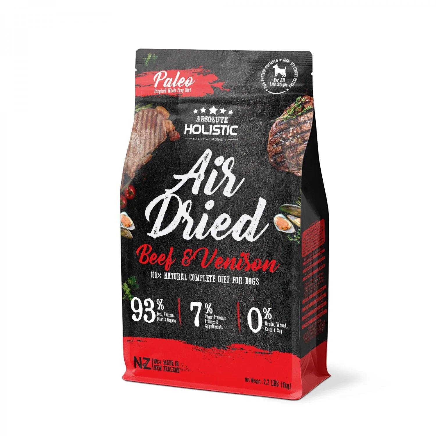 Absolute Holistic Air Dried Dog Food Beef & Venison