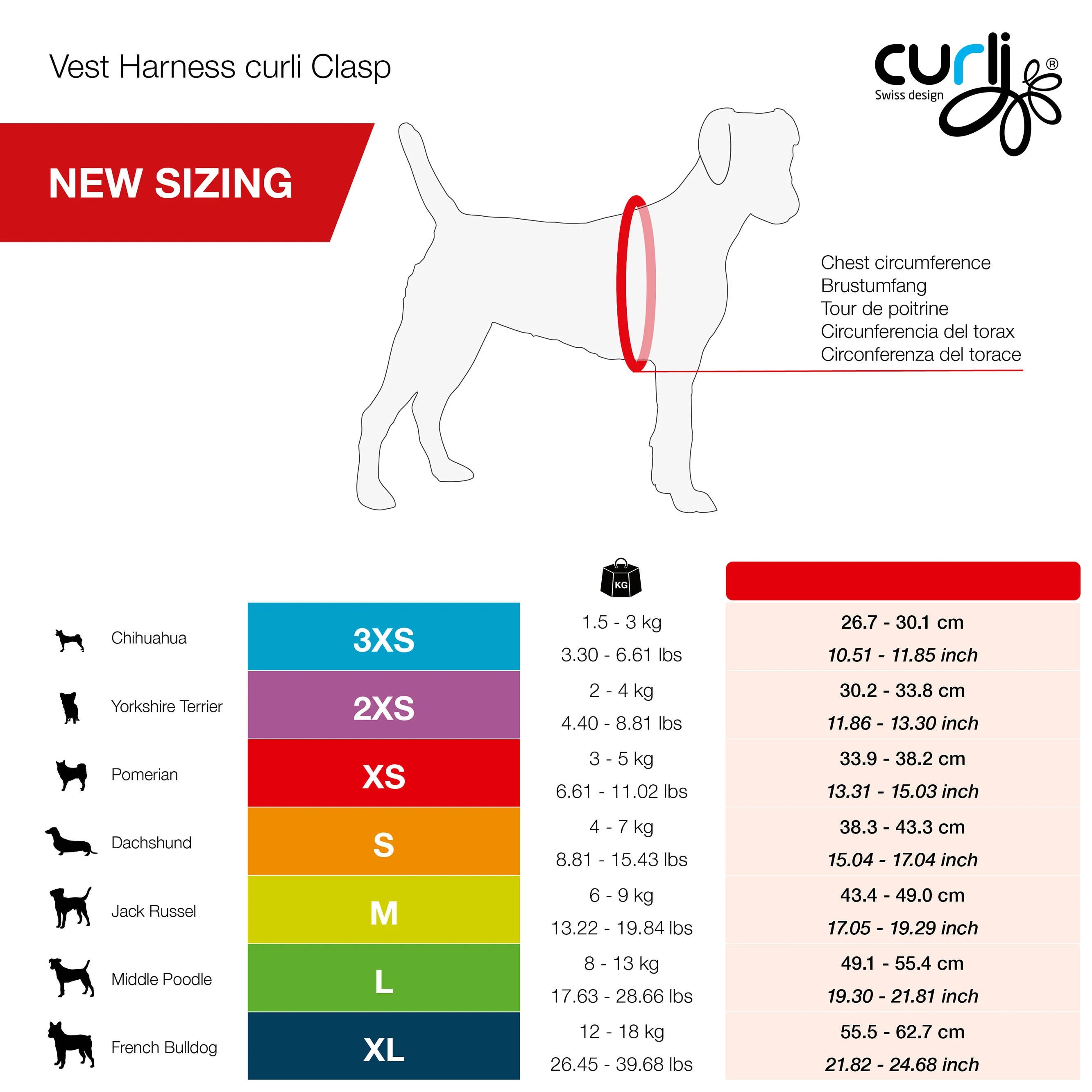 Curli Air-Mesh Vest Harness With Curli Clasp For Dogs