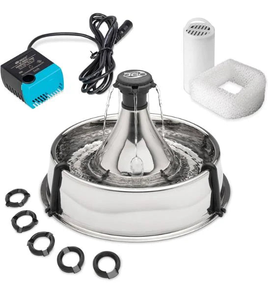 Drinkwell 360 Stainless Steel Fountain for Dogs & Cats