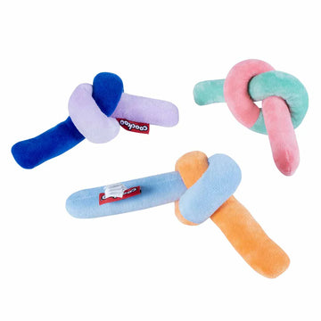 Ebi Coockoo Snuggle Snake Plush Dog Toy - Pink & Green