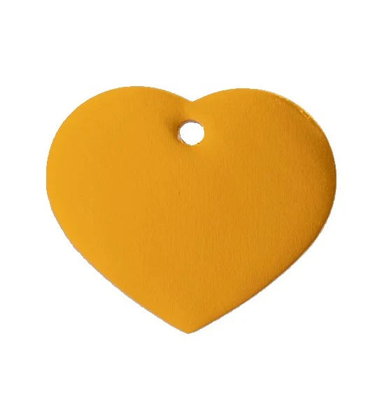 GoScribe Pet Tag Anodized Heart Tags