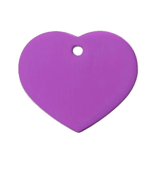 GoScribe Pet Tag Anodized Heart Tags
