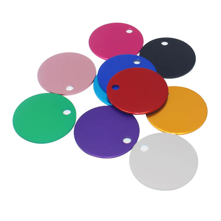 GoScribe Pet Tag Anodized Round Tags