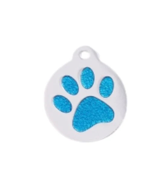 GoScribe Pet Tag Glitter Enamel Paw ID Tags