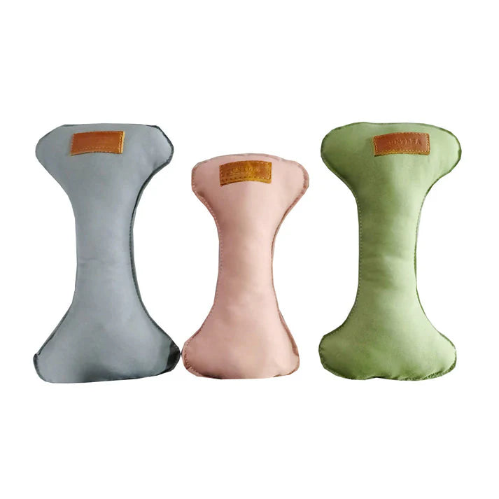 Huntlea Squeaker Bone Dog Toy - PINK/SMALL