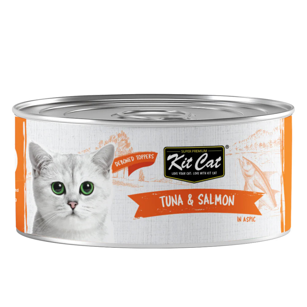 Kit Cat Grain Free Tuna & Salmon Topper Wet Cat Food