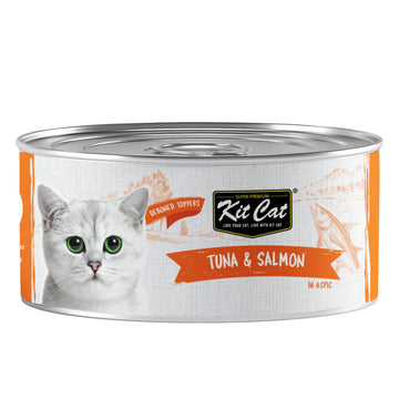 Kit Cat Grain Free Tuna & Salmon Topper Wet Cat Food