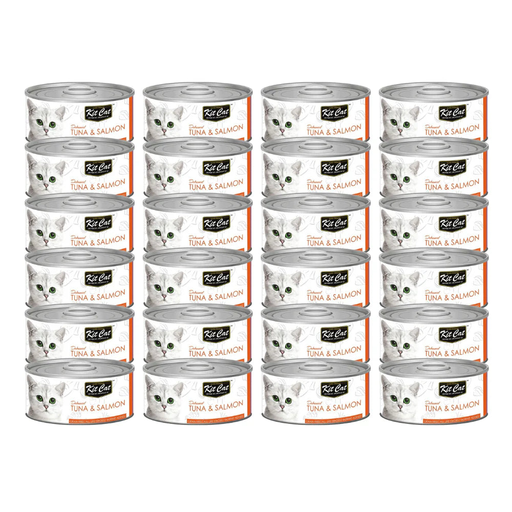 Kit Cat Grain Free Tuna & Salmon Topper Wet Cat Food
