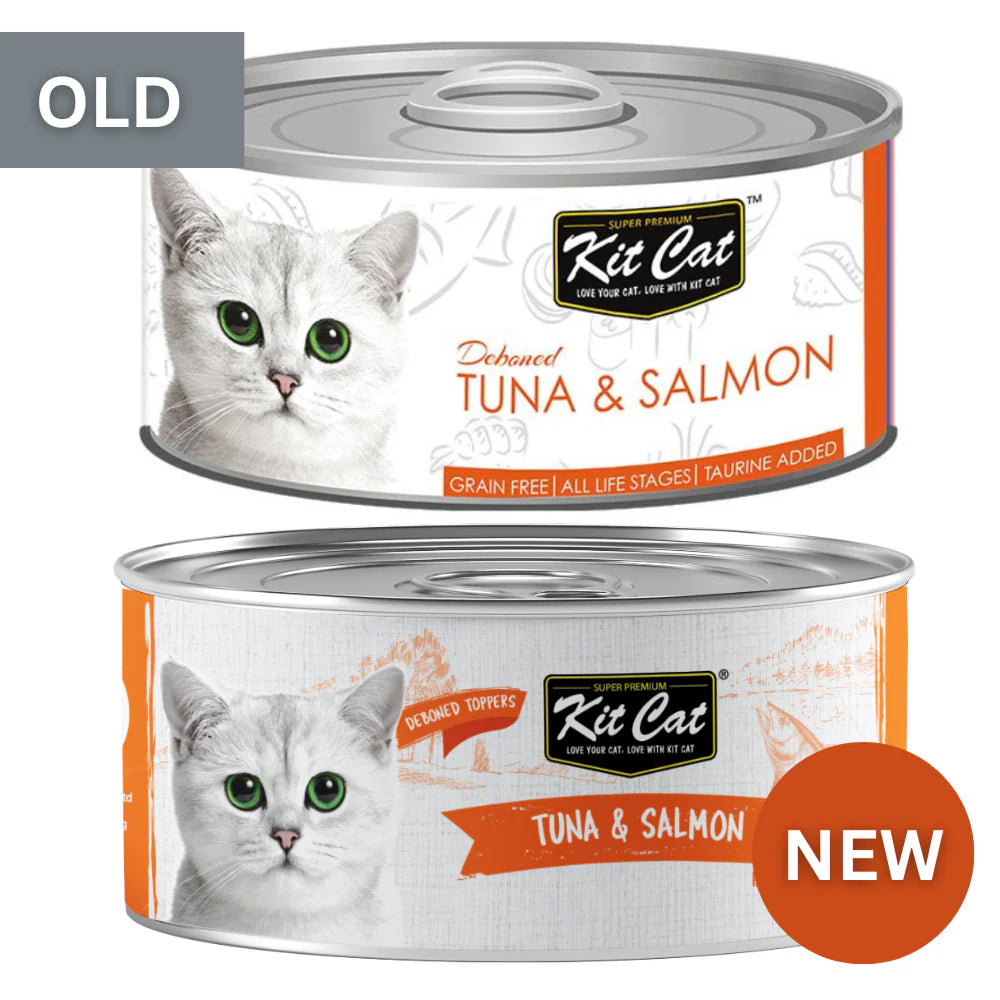 Kit Cat Grain Free Tuna & Salmon Topper Wet Cat Food