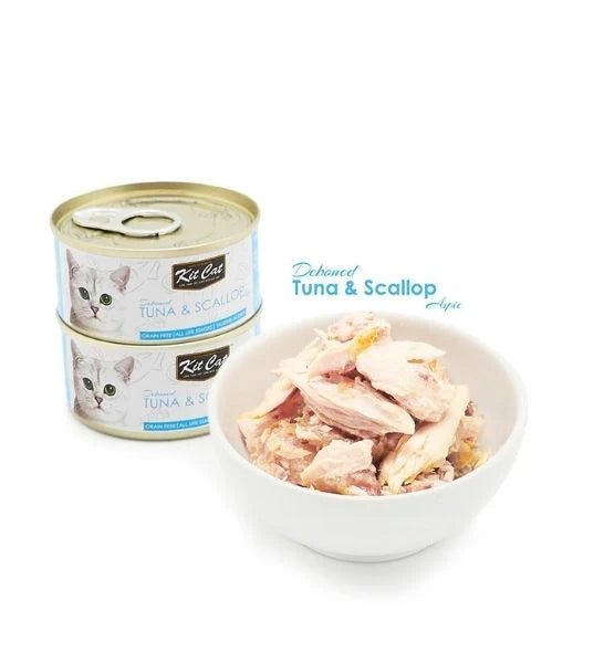 Kit Cat Grain Free Tuna & Scallop Topper Wet Cat Food