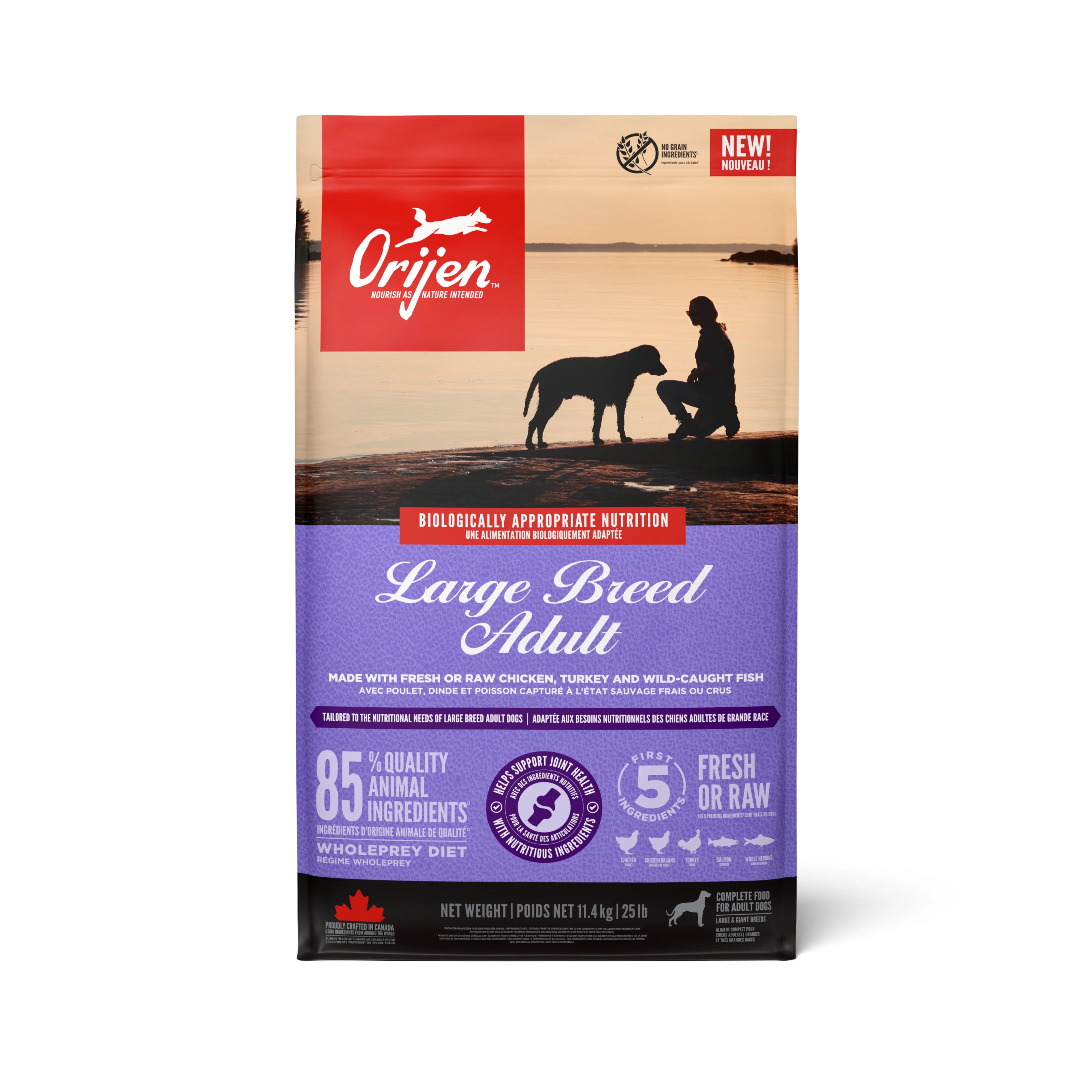 Orijen Large Breed Adult Dry Dog Food 11.4KG