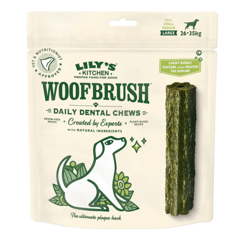 Lily's Kitchen Woofbrush Dental Dog Chews Bulk Pack Treats