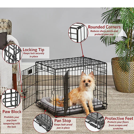 Midwest Double Door Life Stages Crate for Dogs & Cats