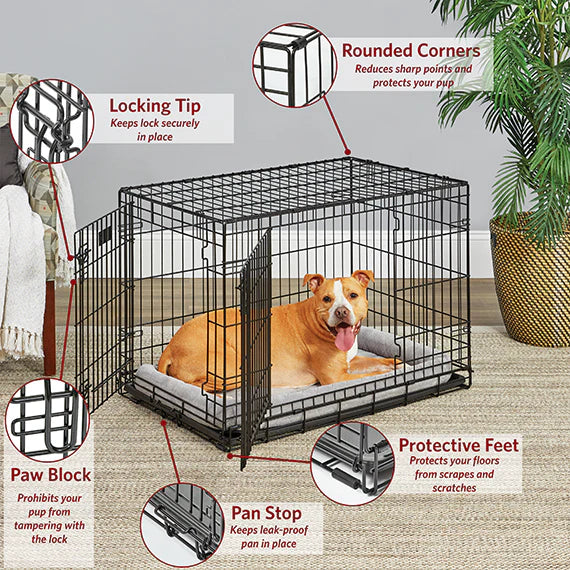 Midwest Double Door Life Stages Crate for Dogs & Cats