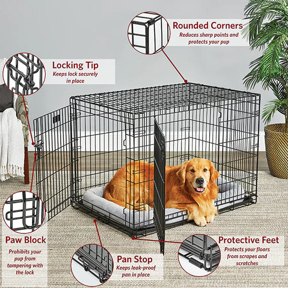 Midwest Double Door Life Stages Crate for Dogs & Cats