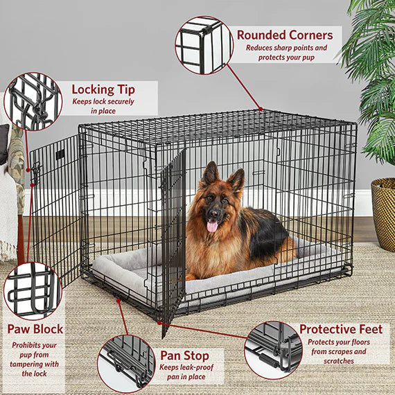 Midwest Double Door Life Stages Crate for Dogs & Cats