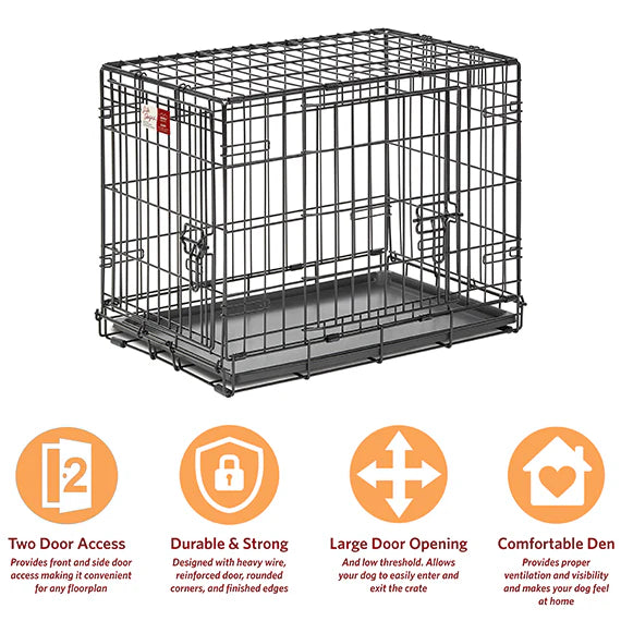 Midwest Double Door Life Stages Crate for Dogs & Cats