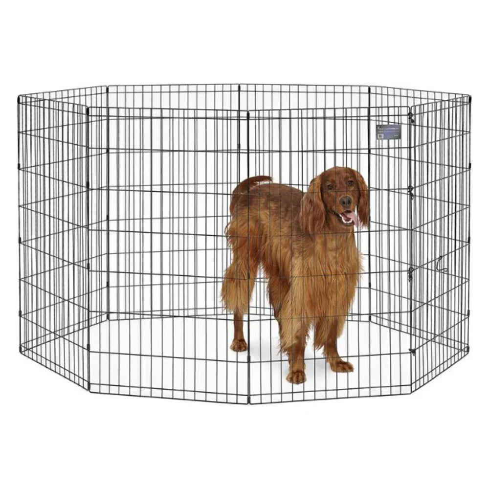 Midwest Exercise Pen with MAX Lock Door Cage for Dogs & Cats