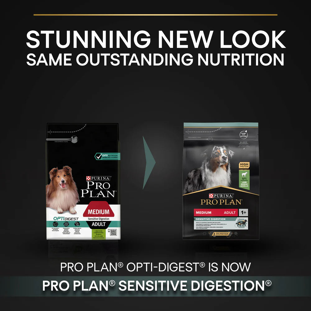 PURINA Pro Plan Optidigest Medium Sensitive Lamb Adult Dry Dog Food