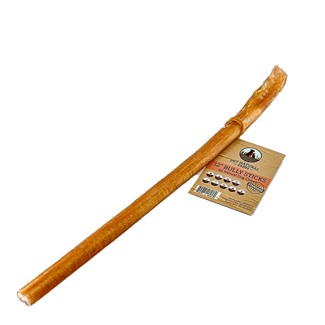Pet Natural Farm 12" Bully Stick Dog Dental Treats