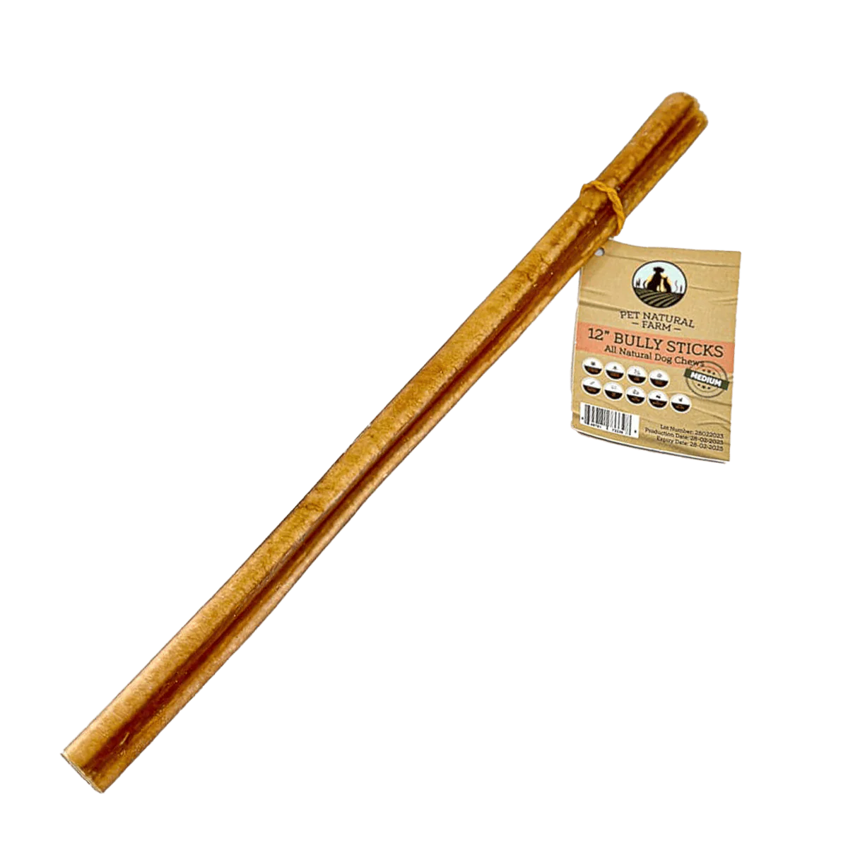Pet Natural Farm 12" Bully Stick Dog Dental Treats