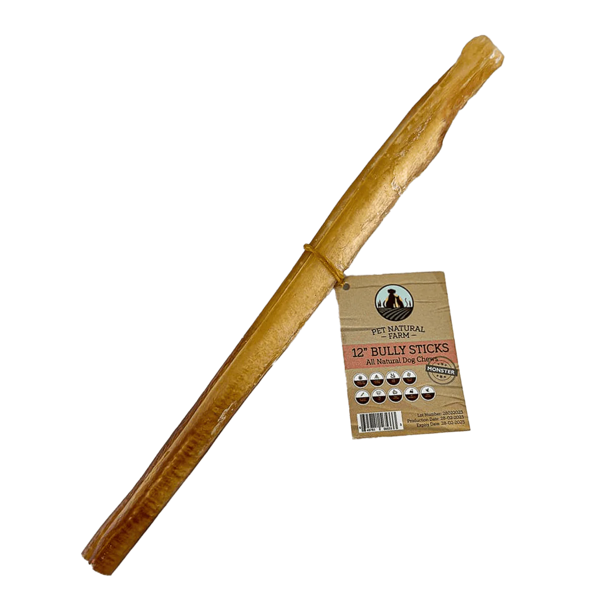 Pet Natural Farm 12" Bully Stick Dog Dental Treats