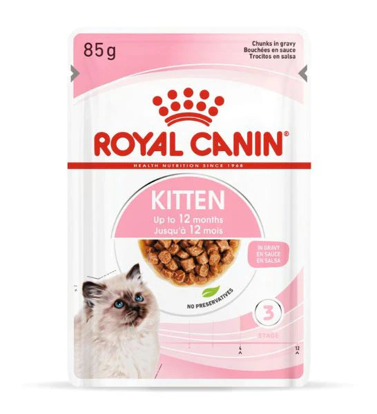Royal Canin Kitten Instinctive In Gravy Wet Food 85G - Pack of 12