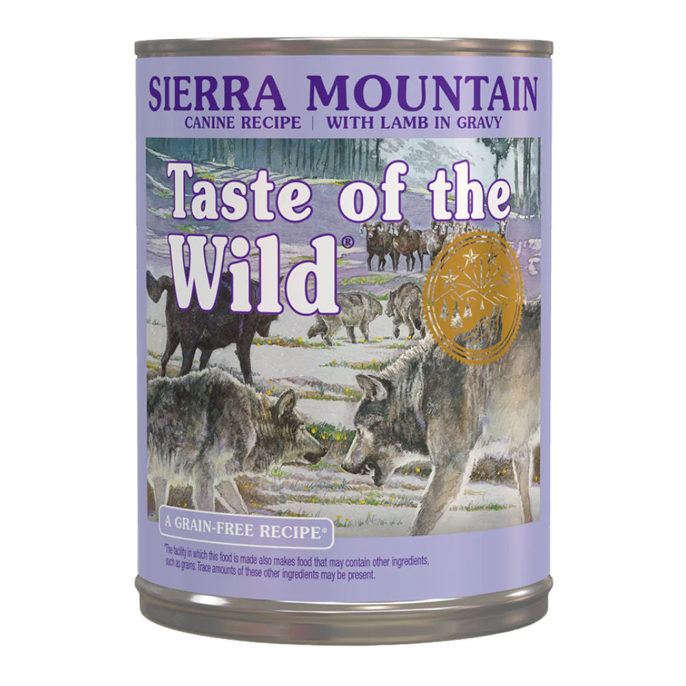 Taste of the Wild Sierra Mountain Canine in Gravy Wet Dog Food 390G