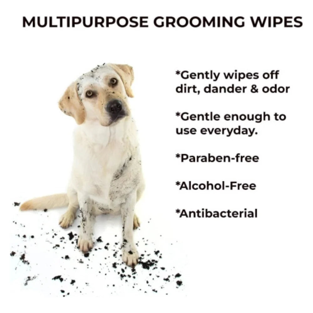 Thunder Paws Baby Powder Sanitary Pet Wipes Suitable for Cats and Dogs