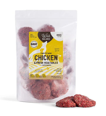 Wild Balance Complete BARF Menu Chicken Raw Food for Dogs 1KG