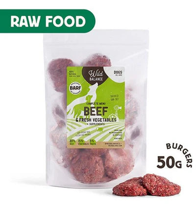 Wild Balance Complete BARF Menu Beef Raw Food for Dogs 1KG