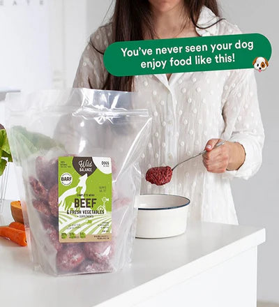 Wild Balance Complete BARF Menu Beef Raw Food for Dogs 1KG