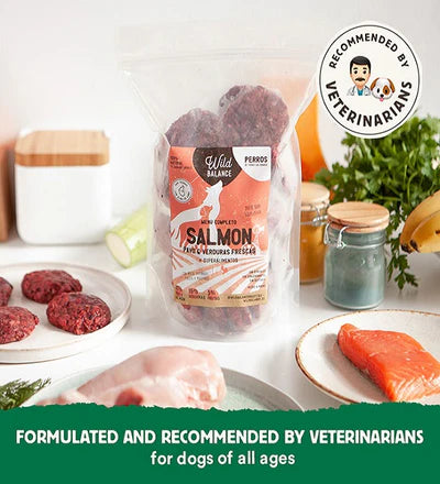 Wild Balance Complete BARF Menu Salmon Raw Food for Dogs 1KG