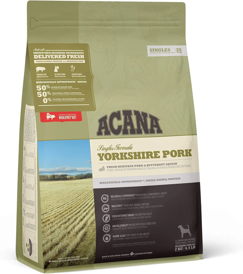 Acana Yorkshire Pork Dog Grain-Free Dry Food 2KG