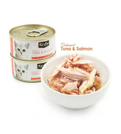 Kit Cat Grain Free Tuna & Salmon Topper Wet Cat Food 80G - Pack of 12